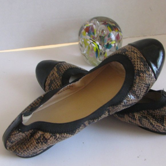 cole haan snakeskin flats